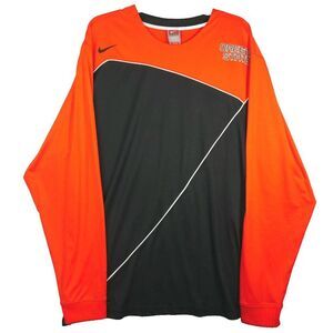 Oregon State OSU Beavers XL Nike Fit Dry T-Shirt Long Sleeve Orange Blac…
